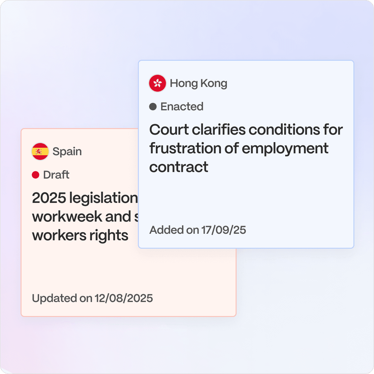 Example legal watch update